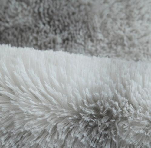 Simple Tie-dye Long Hair Rug