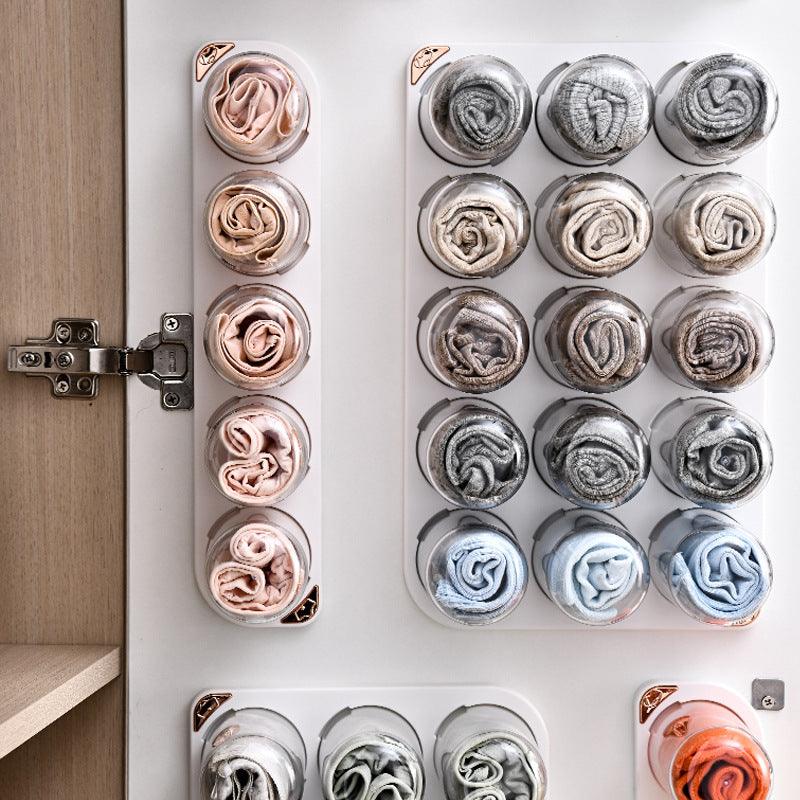 Underwear Storage Box Wall-mounted Panty Socks Storage Wall-mounted Capsule Punch-free Storage Rack Home Storage Gadget