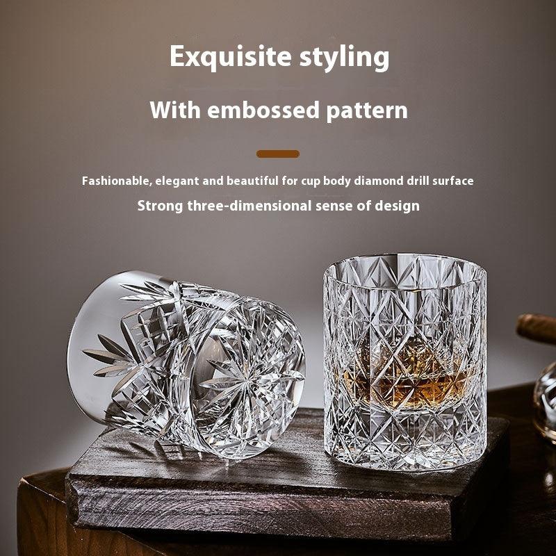 Hand Carved Whiskey Crystal Glasses