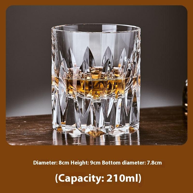 Hand Carved Whiskey Crystal Glasses
