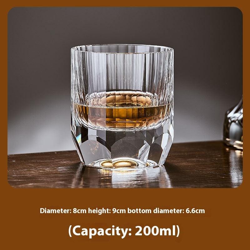 Hand Carved Whiskey Crystal Glasses